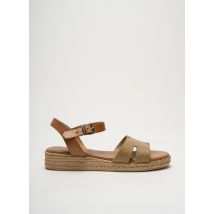 LA MAISON DE L'ESPADRILLE - Sandales/Nu pieds marron en cuir - Femme - Taille 40 - Modz