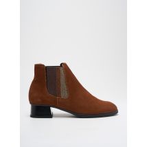 HIRICA - Bottines/Boots marron en cuir - Femme - Taille TU - Modz