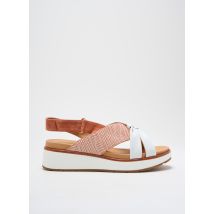 FUGITIVE BY FRANCESCO ROSSI - Sandales/Nu pieds blanc en cuir - Femme - Taille 36 - Modz