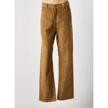 QUINZE & TREIZE - Pantalon droit marron en coton - Homme - Taille 50 - Modz