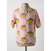 ELEMENT - Chemise manches courtes rose en viscose - Homme - Taille S - Modz