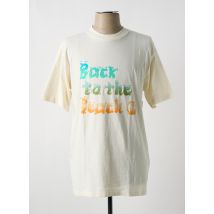 CAPTAIN FIN - T-shirt beige en coton - Homme - Taille L - Modz