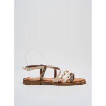 TAMARIS - Sandales/Nu pieds beige en cuir - Femme - Taille 37 - Modz