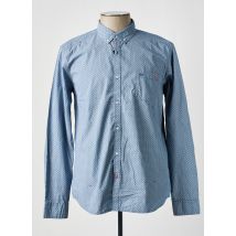 TBS - Chemise manches longues bleu en coton - Homme - Taille XXL - Modz