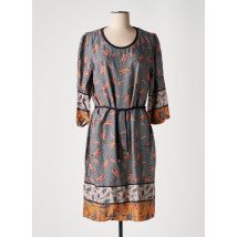 GRIFFON - Robe mi-longue bleu en viscose - Femme - Taille 40 - Modz