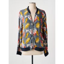 ÉTYMOLOGIE - Blouson gris en viscose - Femme - Taille 44 - Modz