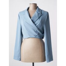 RINASCIMENTO - Gilet cache-cœur bleu en polyester - Femme - Taille 42 - Modz