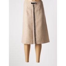 HIPPOCAMPO - Jupe mi-longue beige en polyester - Femme - Taille 42 - Modz