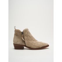 ALPE - Bottines/Boots beige en cuir - Femme - Taille 36 - Modz