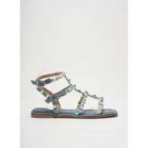 ALMA - Spartiates bleu en autre matiere - Femme - Taille 38 - Modz