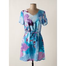 AGATHE & LOUISE - Robe courte bleu en viscose - Femme - Taille 36 - Modz