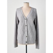 LOU LOU BY NALO - Gilet manches longues gris en viscose - Femme - Taille 40 - Modz
