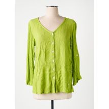 AGATHE & LOUISE - Gilet manches longues vert en viscose - Femme - Taille 46 - Modz