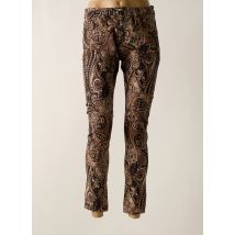 PLACE DU JOUR - Pantalon 7/8 marron en coton - Femme - Taille 40 - Modz