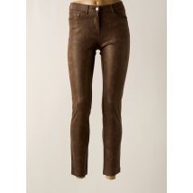 LCDN - Pantalon 7/8 marron en polyester - Femme - Taille 34 - Modz