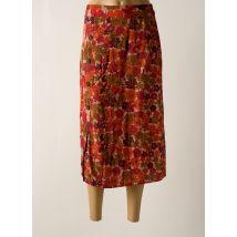 AGATHE & LOUISE - Jupe mi-longue orange en viscose - Femme - Taille 38 - Modz