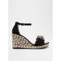 GAIMO - Espadrilles noir en cuir - Femme - Taille 37 - Modz