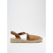 GAIMO - Espadrilles marron en cuir - Femme - Taille 41 - Modz