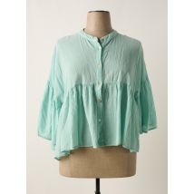 INTUITION - Chemisier bleu en coton - Femme - Taille TU - Modz