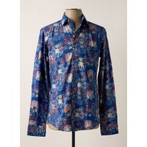REDMOND - Chemise manches longues bleu en coton - Homme - Taille XL - Modz
