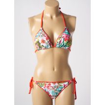LAGON BLEU - Maillot de bain 2 pièces orange en polyamide - Femme - Taille 36 - Modz