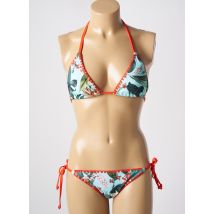 LAGON BLEU - Maillot de bain 2 pièces bleu en polyamide - Femme - Taille 34 - Modz