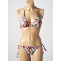 DAG ADOM - Maillot de bain 2 pièces rouge en polyamide - Femme - Taille 40 - Modz