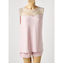 LINGERIE ELIZABETH - Pyjama rose en coton - Femme - Taille 48 - Modz