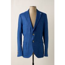 MANUEL RITZ - Blazer bleu en lin - Homme - Taille L - Modz
