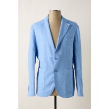 MANUEL RITZ - Blazer bleu en lin - Homme - Taille 3XL - Modz