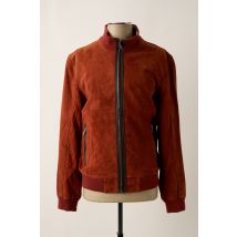 MILESTONE - Veste en cuir marron en cuir de chèvre - Homme - Taille M - Modz