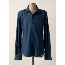 NUMEROLOGIE - Chemise manches longues bleu en coton - Homme - Taille S - Modz