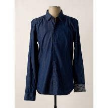 NUMEROLOGIE - Chemise manches longues bleu en coton - Homme - Taille S - Modz