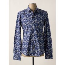 NUMEROLOGIE - Chemise manches longues bleu en coton - Homme - Taille S - Modz