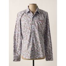 NUMEROLOGIE - Chemise manches longues bleu en coton - Homme - Taille S - Modz