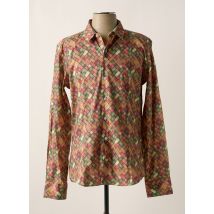 NUMEROLOGIE - Chemise manches longues marron en coton - Homme - Taille M - Modz
