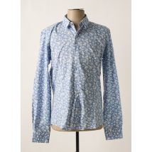 NUMEROLOGIE - Chemise manches longues bleu en coton - Homme - Taille S - Modz