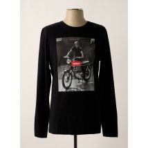 HERO SEVEN - T-shirt noir en coton - Homme - Taille M - Modz