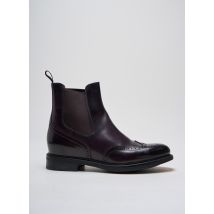SANTONI - Bottines/Boots violet en cuir - Femme - Taille 41 - Modz