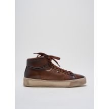 SANTONI - Baskets marron en cuir - Femme - Taille 38 - Modz