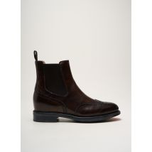 SANTONI - Bottines/Boots marron en cuir - Femme - Taille 42 - Modz