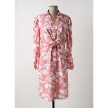 C'FLO - Robe mi-longue rose en polyester - Femme - Taille 38 - Modz