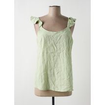 CERISE BLEU - Top vert en coton - Femme - Taille 38 - Modz