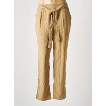 MADISON - Pantalon droit beige en polyester - Femme - Taille 42 - Modz