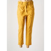 ACOS PARIS - Pantalon 7/8 jaune en coton - Femme - Taille 38 - Modz