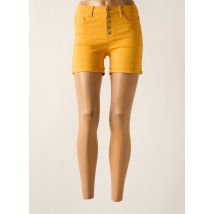 NINA CARTER - Short jaune en coton - Femme - Taille 36 - Modz