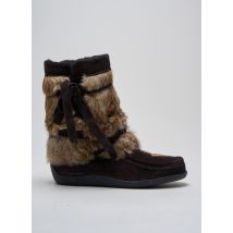 MUKS - Bottines/Boots marron en cuir - Femme - Taille 40 - Modz