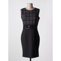 MIVITE - Robe mi-longue noir en polyester - Femme - Taille 40 - Modz