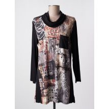 KALISSON - Tunique manches longues noir en viscose - Femme - Taille 40 - Modz