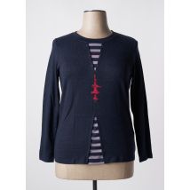 BAGORAZ - Top bleu en viscose - Femme - Taille 40 - Modz